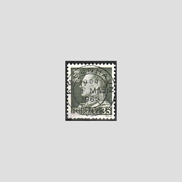 FRIMRKER DANMARK | 1961-62 - AFA 395 - Fr. IX 35 re mrkgrn - Lux Stemplet