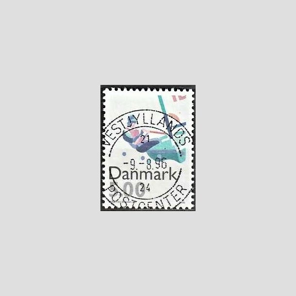 FRIMRKER DANMARK | 1996 - AFA 1113 - Sport - 5,00 Kr. flerfarvet - Pragt Stemplet