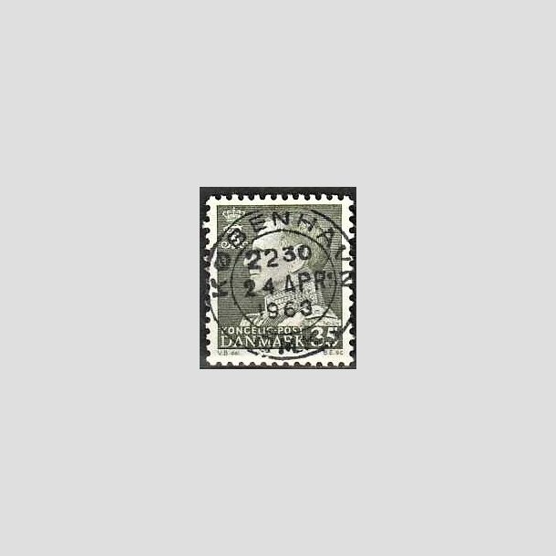 FRIMRKER DANMARK | 1961-62 - AFA 395 - Fr. IX 35 re mrkgrn - Lux Stemplet