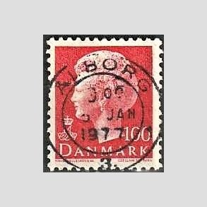 FRIMRKER DANMARK | 1976 - AFA 620 - Dronning Margrethe - 100 re rd - Pragt Stemplet lborg