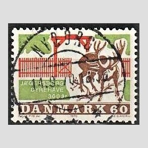 FRIMRKER DANMARK | 1970 - AFA 497 - Jgersborg Dyrehave - 60 re flerfarvet - Pragt Stemplet Nyborg