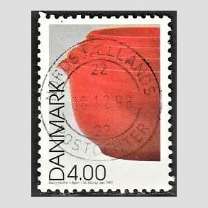 FRIM�RKER DANMARK | 1997 - AFA 1161 - Dansk design - 4,00 Kr. Margrethesk�le flerfarvet - Pragt Stemplet