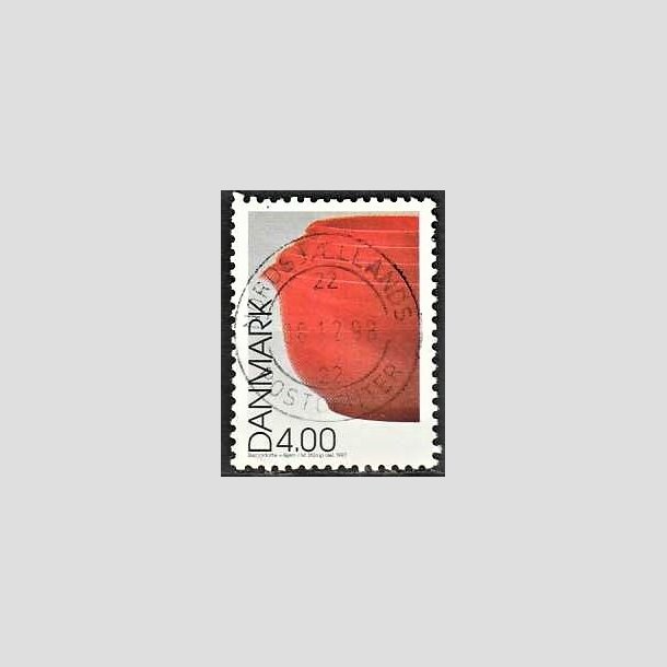 FRIMRKER DANMARK | 1997 - AFA 1161 - Dansk design - 4,00 Kr. Margretheskle flerfarvet - Pragt Stemplet