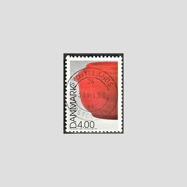 FRIMRKER DANMARK | 1997 - AFA 1161 - Dansk design - 4,00 Kr. Margretheskle flerfarvet - Pragt Stemplet