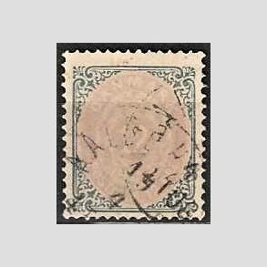 FRIM�RKER DANMARK | 1875 - AFA 26y omv. ramme - 12 �re gr�/violet - Stemplet