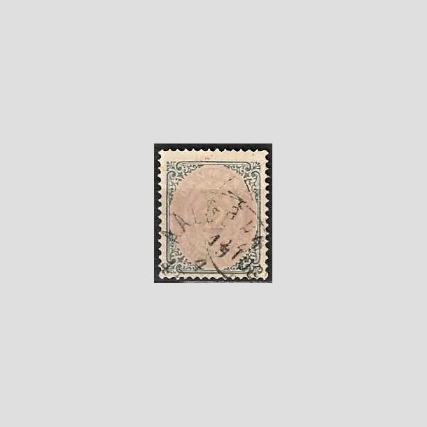 FRIMRKER DANMARK | 1875 - AFA 26y omv. ramme - 12 re gr/violet - Stemplet