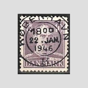 FRIMRKER DANMARK | 1942-44 - AFA 274 - Chr. X 10 re violet - Lux Stemplet