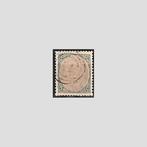 FRIMRKER DANMARK | 1875 - AFA 26y omv. ramme - 12 re gr/violet - Stemplet