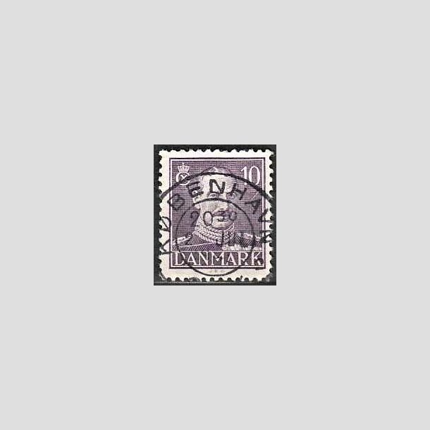 FRIMRKER DANMARK | 1942-44 - AFA 274 - Chr. X 10 re violet - Lux Stemplet