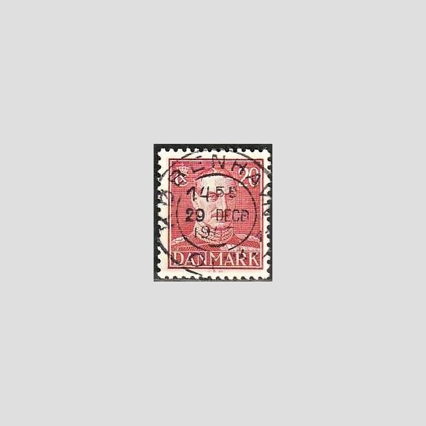 FRIMRKER DANMARK | 1942-44 - AFA 276 - Chr. X 20 re rd - Lux Stemplet