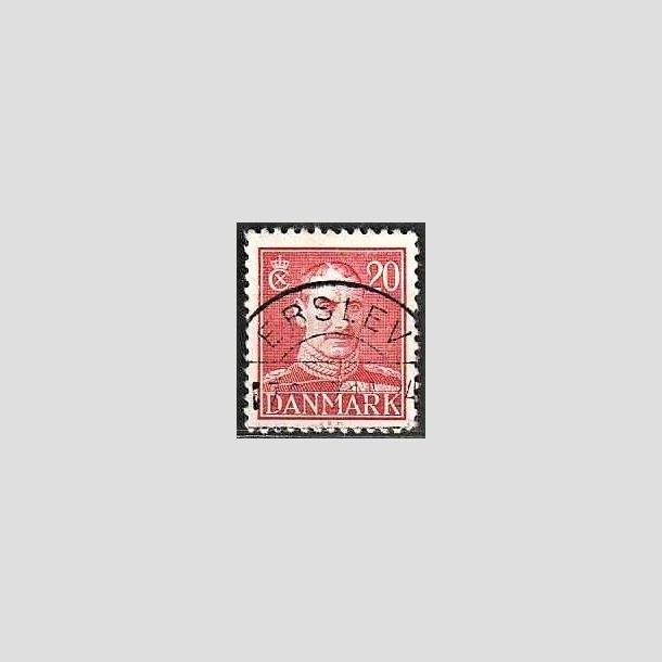 FRIMRKER DANMARK | 1942-44 - AFA 276 - Chr. X 20 re rd - Lux Stemplet Erslev