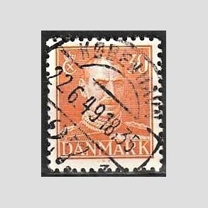 FRIMRKER DANMARK | 1942-44 - AFA 278 - Chr. X 30 re orange - Lux Stemplet