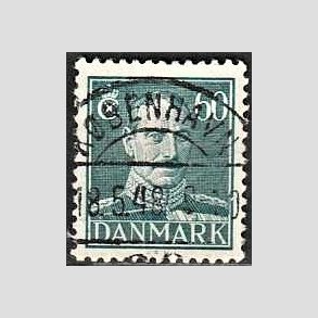 FRIMRKER DANMARK | 1944 - AFA 284 - Chr. X 60 re blgrn - Lux Stemplet 