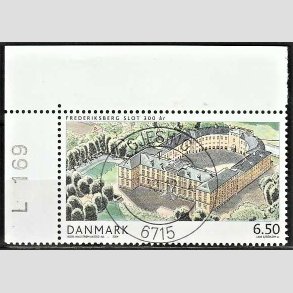 FRIM�RKER DANMARK | 2004 - AFA 1393 - Frederiksberg Slot - 6,50 Kr. flerfarvet - Pragt Stemplet