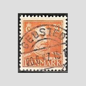 FRIMRKER DANMARK | 1942-44 - AFA 278 - Chr. X 30 re orange - Lux Stemplet