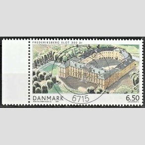 FRIM�RKER DANMARK | 2004 - AFA 1393 - Frederiksberg Slot - 6,50 Kr. flerfarvet - Pragt Stemplet