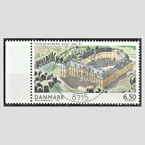 FRIMRKER DANMARK | 2004 - AFA 1393 - Frederiksberg Slot - 6,50 Kr. flerfarvet - Pragt Stemplet