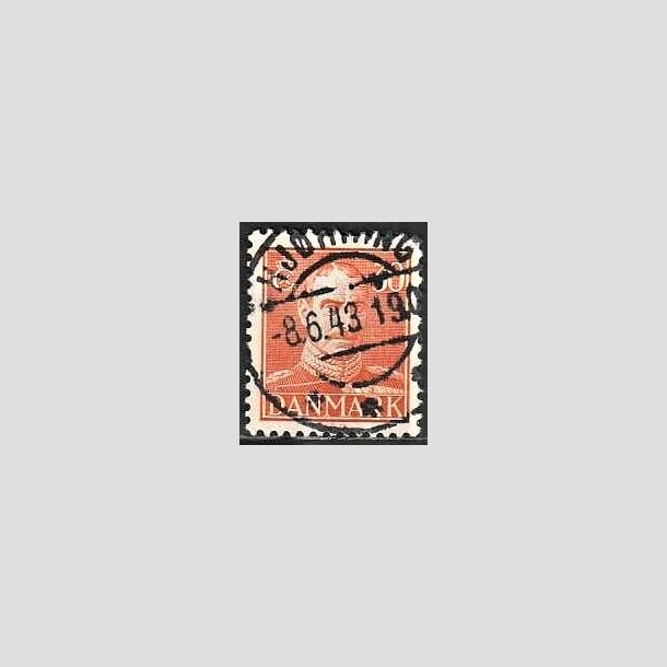 FRIMRKER DANMARK | 1942-44 - AFA 278 - Chr. X 30 re orange - Lux Stemplet Hjrring
