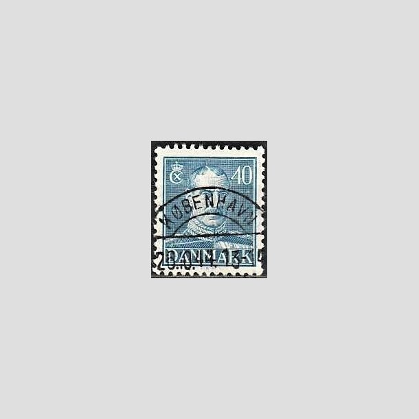 FRIMRKER DANMARK | 1942-44 - AFA 280 - Chr. X 40 re bl - Lux Stemplet