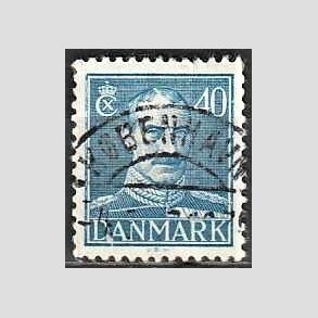 FRIMRKER DANMARK | 1942-44 - AFA 280 - Chr. X 40 re bl - Lux Stemplet