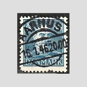 FRIMRKER DANMARK | 1942-44 - AFA 280 - Chr. X 40 re bl - Lux Stemplet