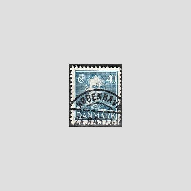 FRIMRKER DANMARK | 1942-44 - AFA 280 - Chr. X 40 re bl - Lux Stemplet