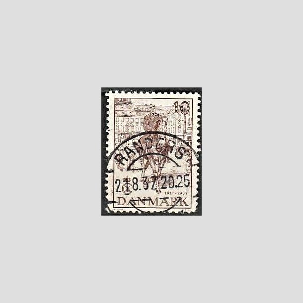 FRIMRKER DANMARK | 1937 - AFA 240 - Chr. X 25 re jubilum 10 re brun - Lux Stemplet Randers