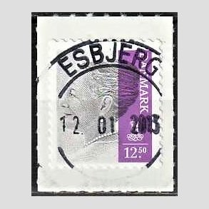 FRIMRKER DANMARK | 2013 - AFA 1724 - Dronning Margrethe - 12,50 Kr. lilla - Pragt Stemplet