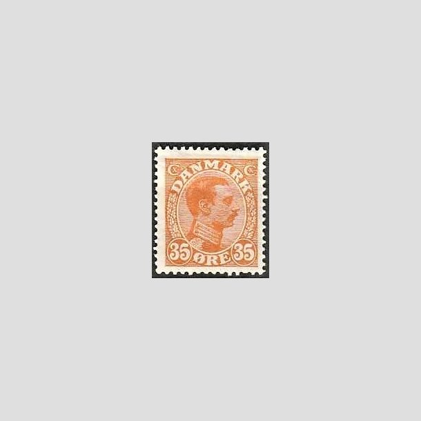 FRIMRKER DANMARK | 1913 - AFA 73 - Chr. X 35 re orange - Ubrugt