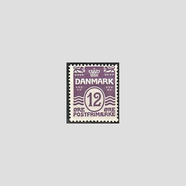 FRIMRKER DANMARK | 1926-30 - AFA 168 - Blgelinie 12 re violet - Postfrisk