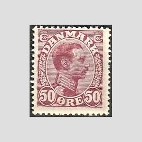 FRIMRKER DANMARK | 1913 - AFA 74 - Chr. X 50 re vinrd - Ubrugt
