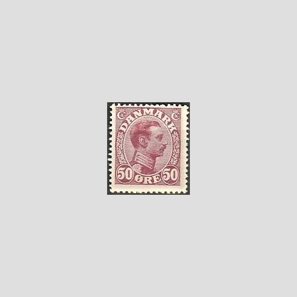 FRIMRKER DANMARK | 1913 - AFA 74 - Chr. X 50 re vinrd - Ubrugt