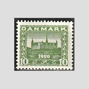 FRIM�RKER DANMARK | 1921 - AFA 115 - Genforening 10 �re gr�n - Postfrisk