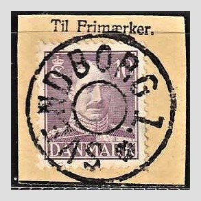 FRIMRKER DANMARK | 1942-44 - AFA 274 - Chr. X 10 re violet - Lux Stemplet