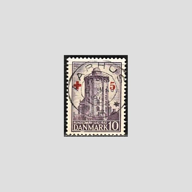 FRIMRKER DANMARK | 1944 - AFA 283 - Rde Kors provisorium - + 5/ 10 re violet - Pragt Stemplet