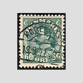 FRIMRKER DANMARK | 1934 - AFA 210 - Chr. X 60 re blgrn - Lux Stemplet 