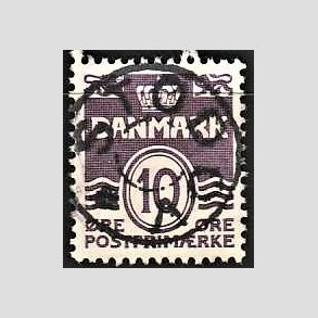 FRIM�RKER DANMARK | 1938 - AFA 248 - B�lgelinie 10 �re violet type II - Lux Stemplet