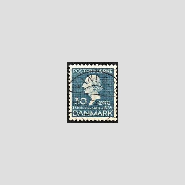 FRIMRKER DANMARK | 1935 - AFA 228 - H. C. Andersen 30 re bl - Lux Stemplet Vanlse