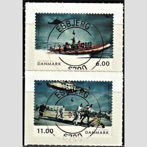 FRIM�RKER DANMARK | 2012 - AFA 1698,1699 - Norden ved havet - 6,00 Kr. - 11,00 Kr. i s�t flerfarvet - Pragt Stemplet