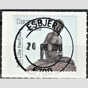 FRIM�RKER DANMARK | 2013 - AFA 1743 - Den lille Havfrue 100 �r. - 14,50 Kr. flerfarvet - Pragt Stemplet