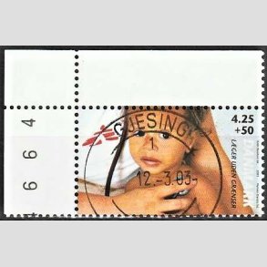 FRIMRKER DANMARK | 2003 - AFA 1349 - Lger uden grnser - 4,25 Kr. + 50 re - Pragt Stemplet