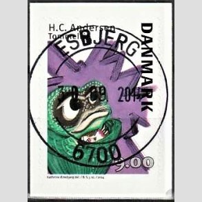 FRIM�RKER DANMARK | 2014 - AFA 1789 - H.C. Andersen - 9,00 Kr. Tommelise - Pragt Stemplet Esbjerg