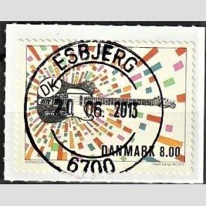 FRIM�RKER DANMARK | 2013 - AFA 1746 - Rockmusik - 8,00 Kr. guitar - Pragt Stemplet Esbjerg