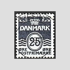 FRIM�RKER DANMARK | 1990 - AFA 952 - B�lgelinie - 25 �re m�rkbl� - Pragt Stemplet Gjesing