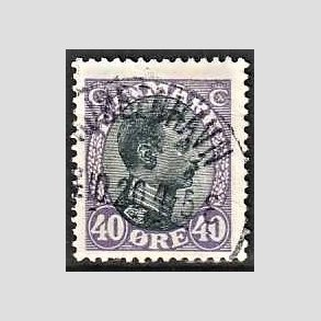 FRIMRKER DANMARK | 1918-20 - AFA 105 - Chr. X 40 re lilla/sort - Lux Stemplet 