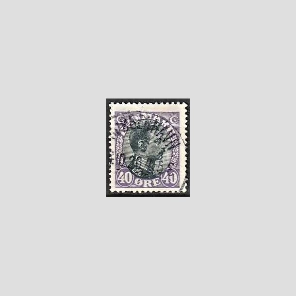 FRIMRKER DANMARK | 1918-20 - AFA 105 - Chr. X 40 re lilla/sort - Lux Stemplet 