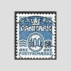 FRIM�RKER DANMARK | 1983 - AFA 771 - B�lgelinie - 100 �re lysbl� - Pragt Stemplet