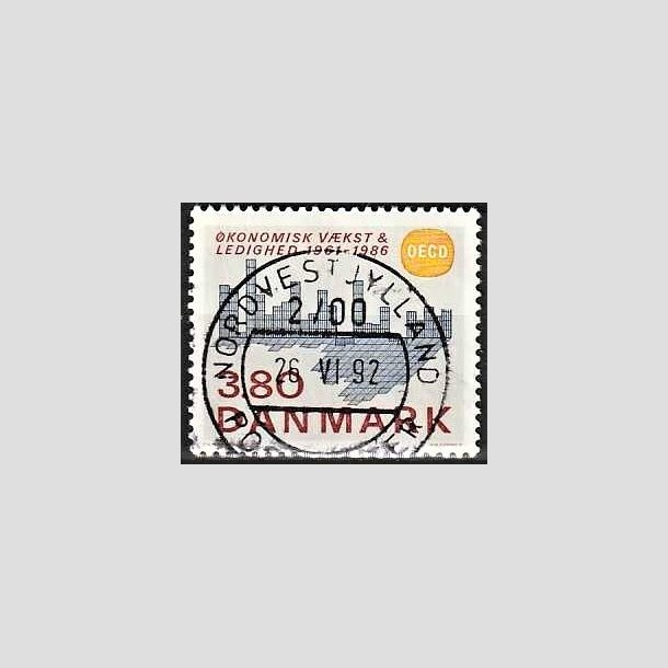 FRIMRKER DANMARK | 1986 - AFA 875 - OEDC 25 r - 3,80 Kr. flerfarvet - Pragt Stemplet