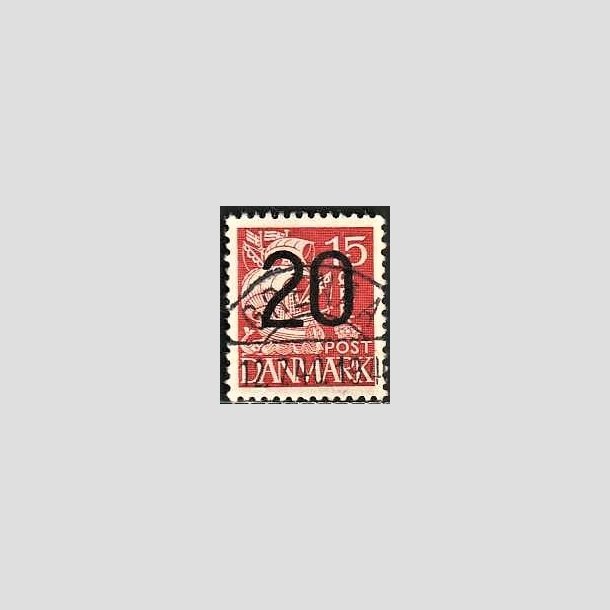 FRIMRKER DANMARK | 1940 - AFA 264 - 20/15 re rd Provisorier - Lux Stemplet Grenaa