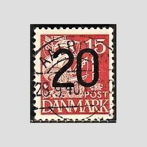 FRIMRKER DANMARK | 1940 - AFA 264 - 20/15 re rd Provisorier - Lux Stemplet Aalborg